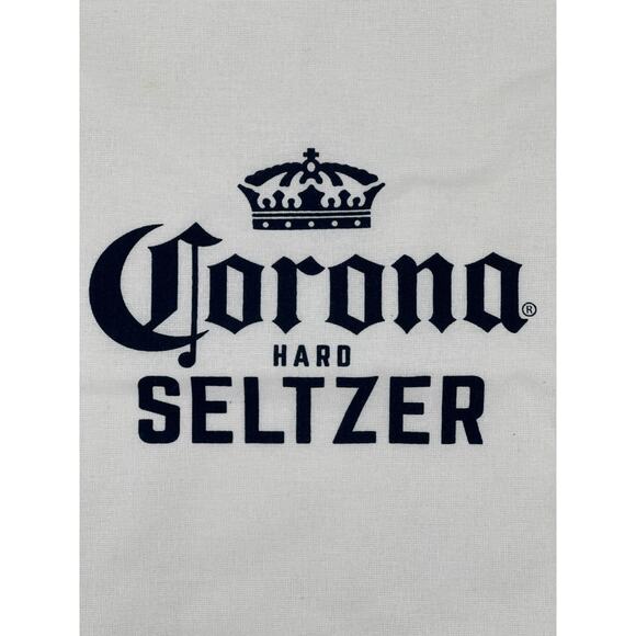 Corona Hard Seltzer Beer Logo Drawstring Backpack Beach Bag Set Of Two - Picture 5 of 5